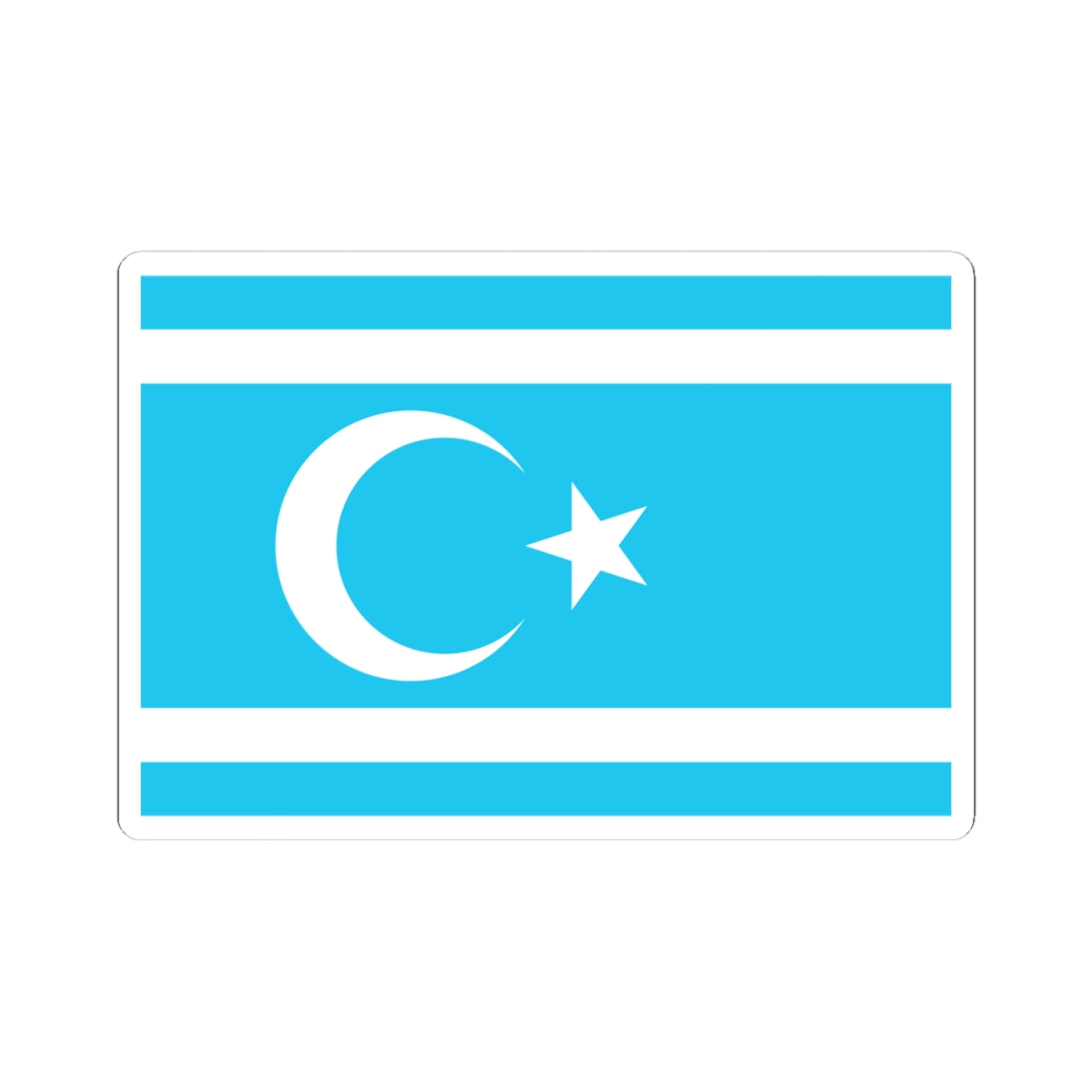 Flag of Iraq Turkmen FrontVEC (Iraq) STICKER Vinyl Kiss-Cut Decal