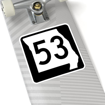 MO-53 (Missouri) (Road Sign) STICKER Vinyl Kiss-Cut Decal