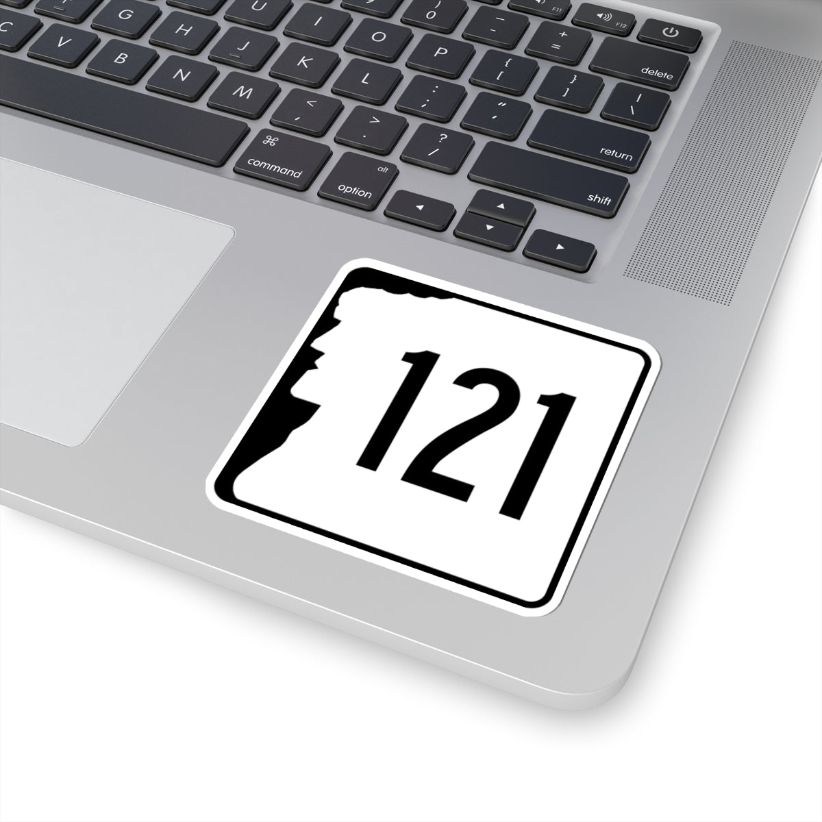 NH Route 121 (New Hampshire) (Road Sign) STICKER Vinyl Kiss-Cut Decal