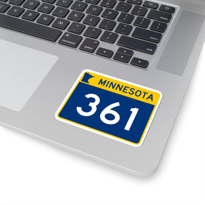 MN-361 wide (Minnesota) (Road Sign) STICKER Vinyl Kiss-Cut Decal
