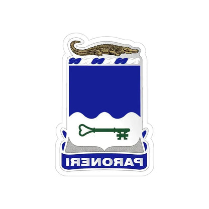 211th Infantry Regiment (U.S. Army) REVERSE PRINT Transparent Die-Cut STICKER 4 Inch Die-Cut Transparent - The Sticker Space