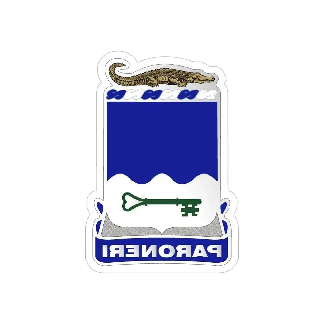 211th Infantry Regiment (U.S. Army) REVERSE PRINT Transparent Die-Cut STICKER 5 Inch Die-Cut Transparent - The Sticker Space