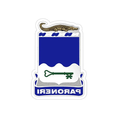 211th Infantry Regiment (U.S. Army) REVERSE PRINT Transparent Die-Cut STICKER 5 Inch Die-Cut Transparent - The Sticker Space