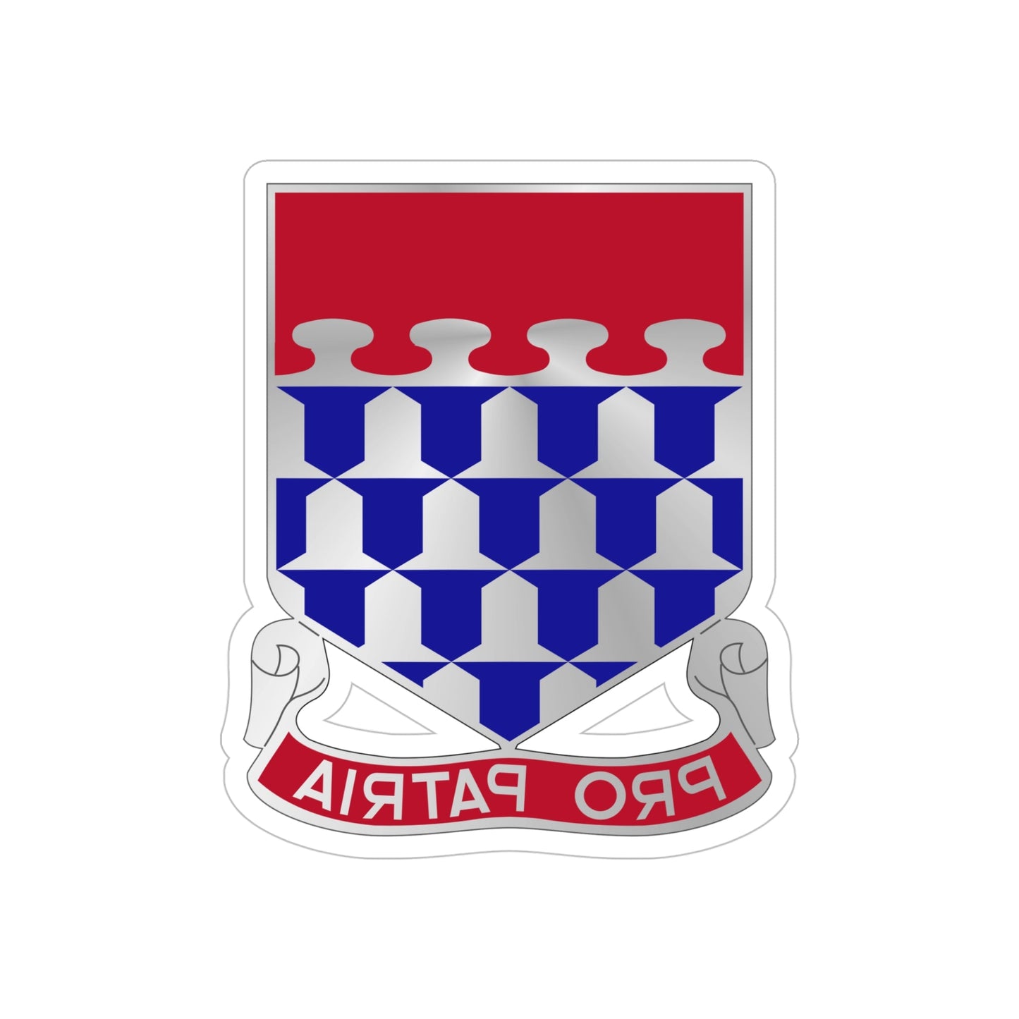 212 Artillery Regiment (U.S. Army) REVERSE PRINT Transparent STICKER-5" × 5"-The Sticker Space