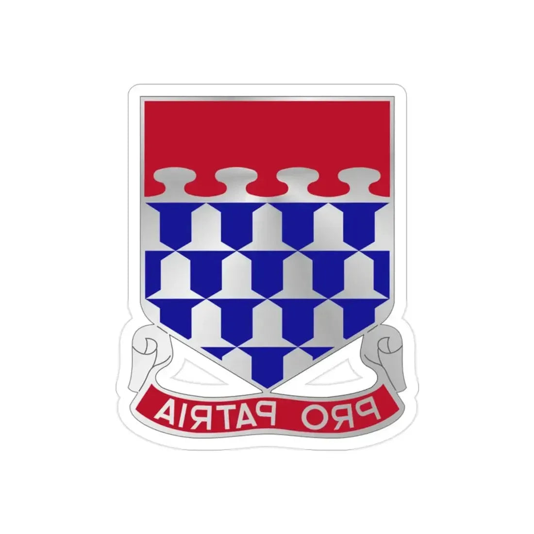 212 Artillery Regiment (U.S. Army) REVERSE PRINT Transparent Die-Cut STICKER - The Sticker Space