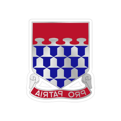 212 Artillery Regiment (U.S. Army) REVERSE PRINT Transparent Die-Cut STICKER - The Sticker Space