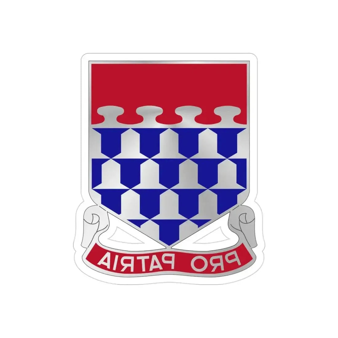 212 Artillery Regiment (U.S. Army) REVERSE PRINT Transparent Die-Cut STICKER - The Sticker Space