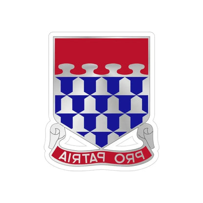 212 Artillery Regiment (U.S. Army) REVERSE PRINT Transparent Die-Cut STICKER - The Sticker Space