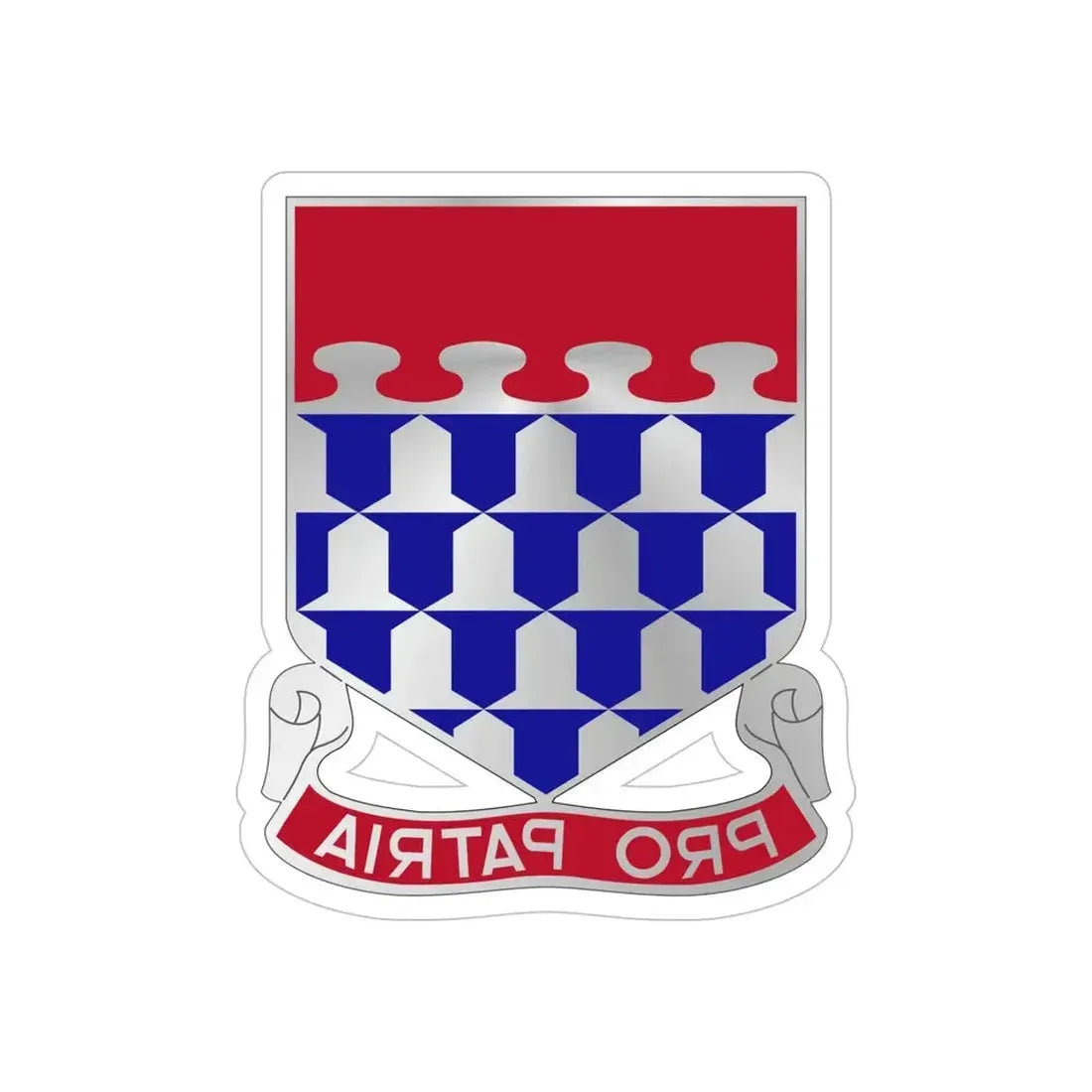 212 Artillery Regiment (U.S. Army) REVERSE PRINT Transparent Die-Cut STICKER - The Sticker Space