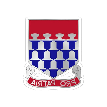 212 Artillery Regiment (U.S. Army) REVERSE PRINT Transparent Die-Cut STICKER - The Sticker Space