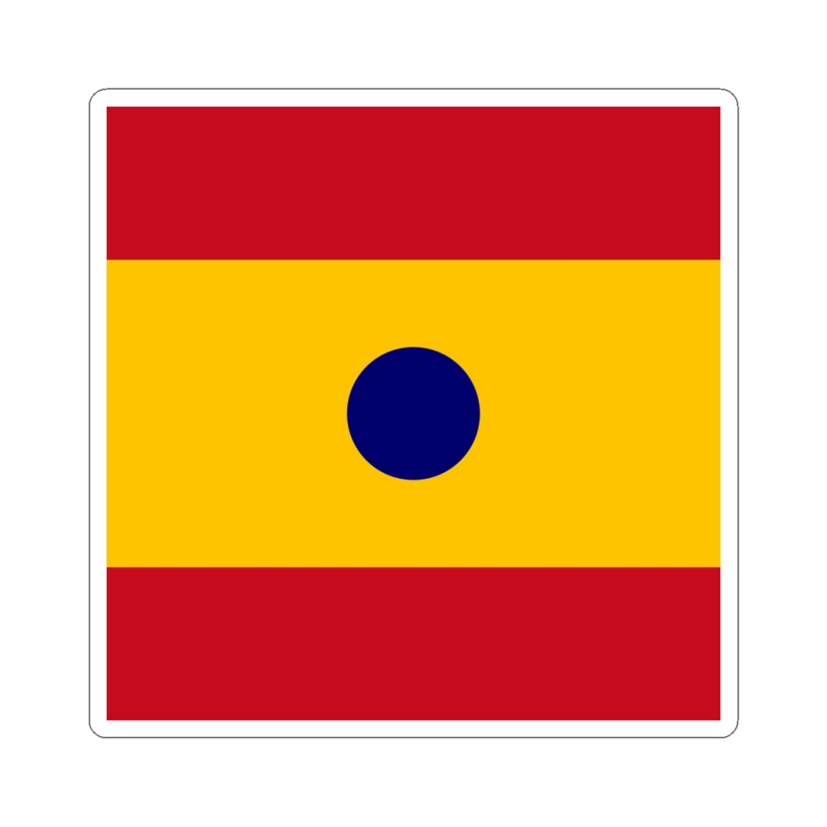 Flag of Rear Admiral Spain (Spain) STICKER Vinyl Kiss-Cut Decal
