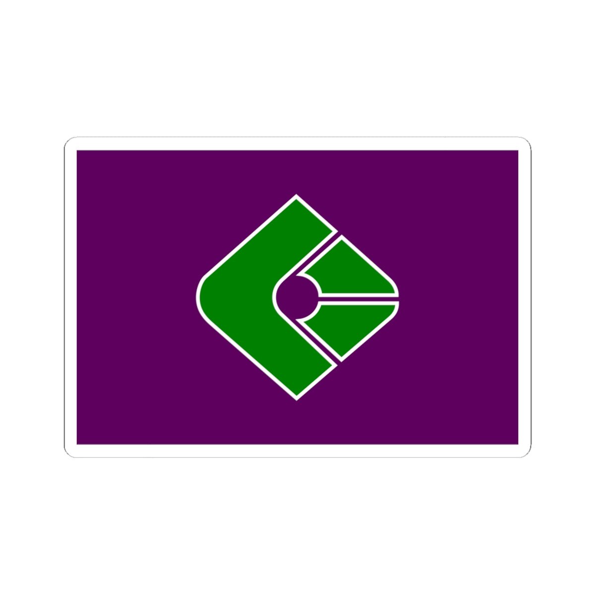 Flag of Kunigami Okinawa (Japan) STICKER Vinyl Kiss-Cut Decal