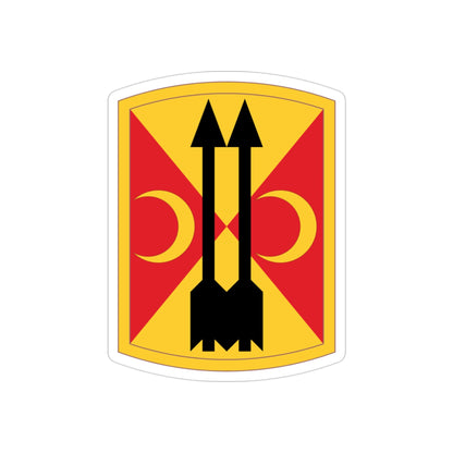 212th Field Artillery Brigade (U.S. Army) REVERSE PRINT Transparent STICKER-3" × 3"-The Sticker Space