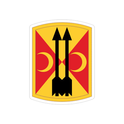 212th Field Artillery Brigade (U.S. Army) REVERSE PRINT Transparent STICKER-4" × 4"-The Sticker Space