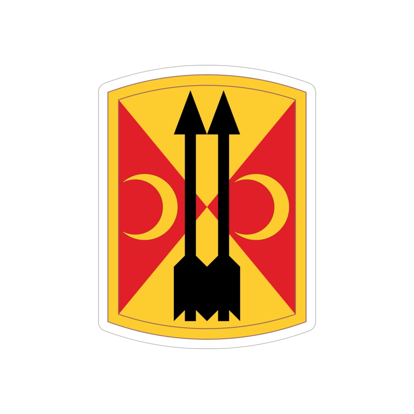 212th Field Artillery Brigade (U.S. Army) REVERSE PRINT Transparent STICKER-6" × 6"-The Sticker Space