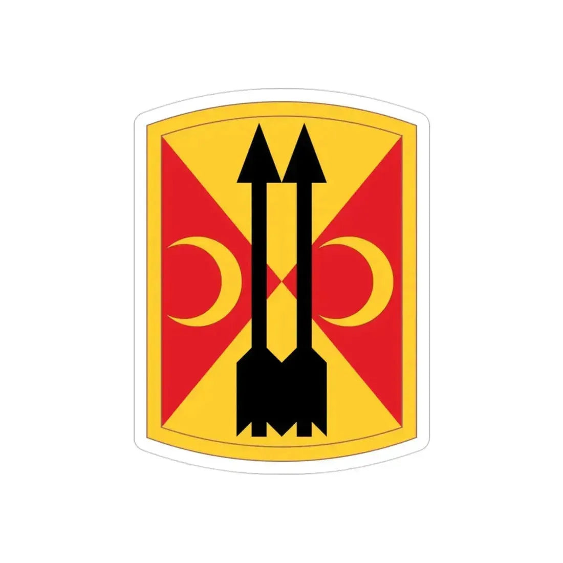 212th Field Artillery Brigade (U.S. Army) REVERSE PRINT Transparent Die-Cut STICKER 3 Inch Die-Cut Transparent - The Sticker Space