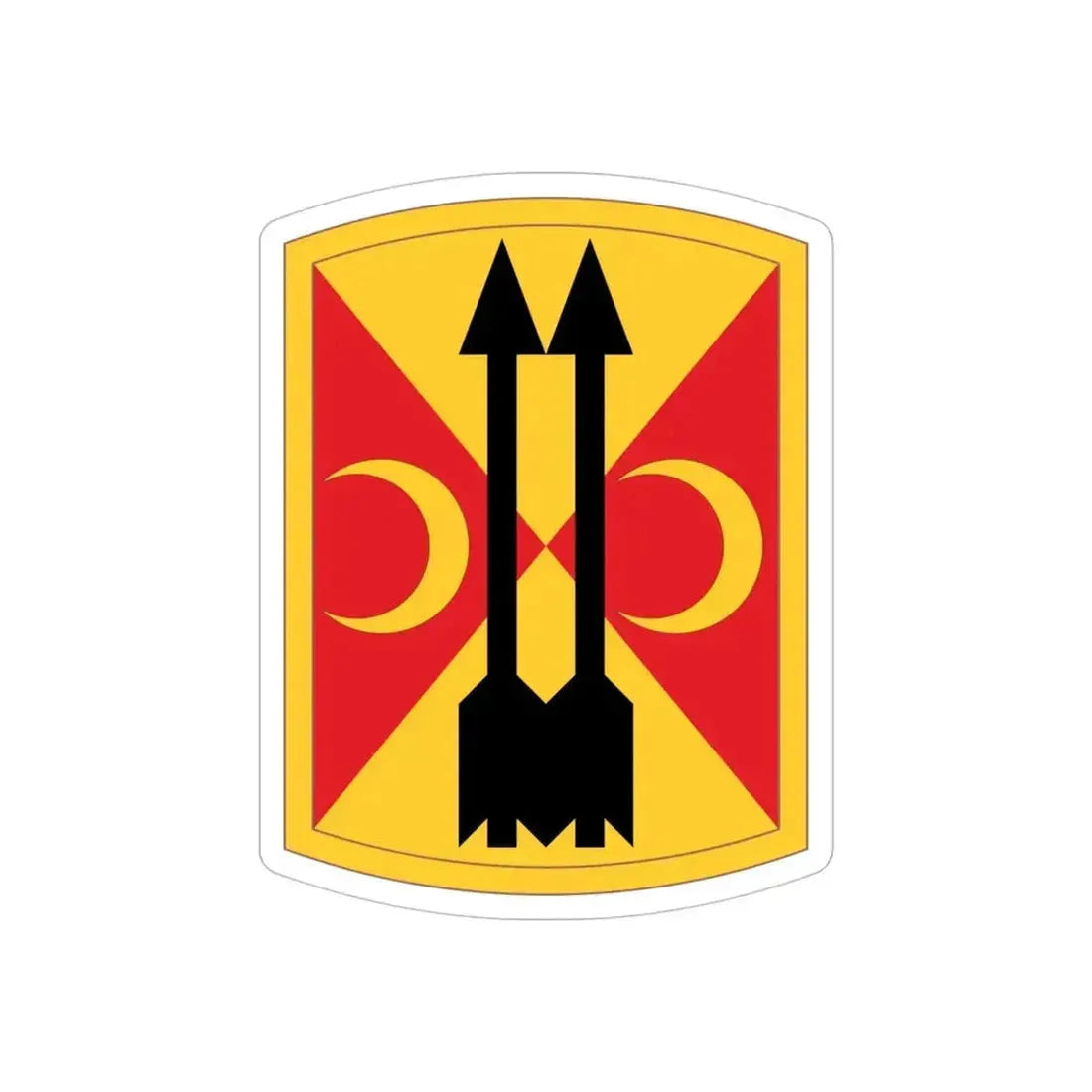 212th Field Artillery Brigade (U.S. Army) REVERSE PRINT Transparent Die-Cut STICKER 4 Inch Die-Cut Transparent - The Sticker Space