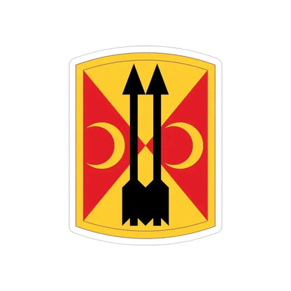 212th Field Artillery Brigade (U.S. Army) REVERSE PRINT Transparent Die-Cut STICKER 4 Inch Die-Cut Transparent - The Sticker Space