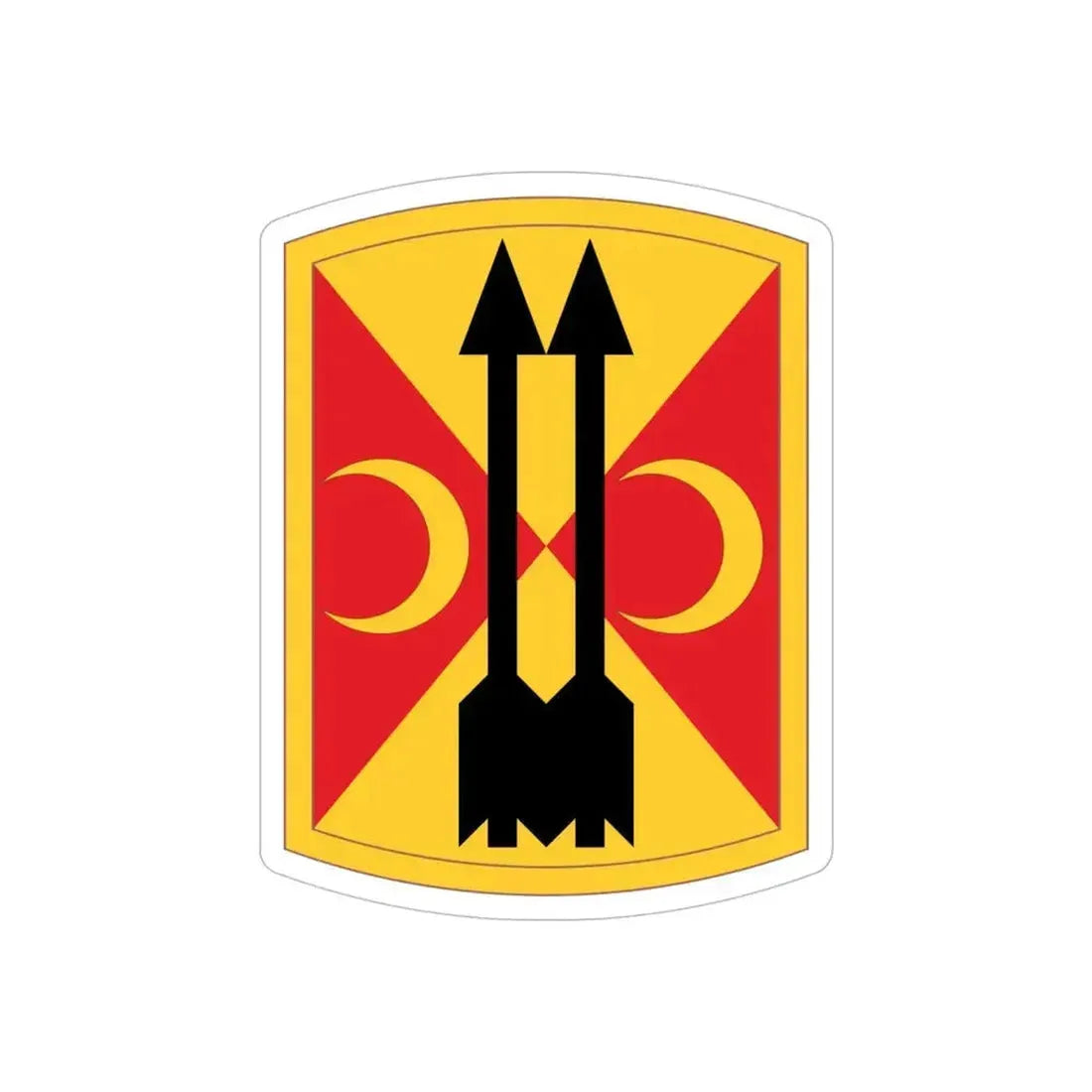 212th Field Artillery Brigade (U.S. Army) REVERSE PRINT Transparent Die-Cut STICKER 5 Inch Die-Cut Transparent - The Sticker Space