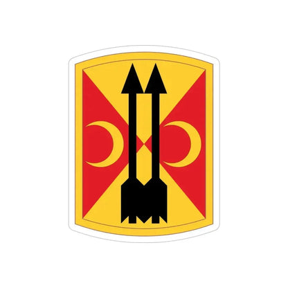 212th Field Artillery Brigade (U.S. Army) REVERSE PRINT Transparent Die-Cut STICKER 5 Inch Die-Cut Transparent - The Sticker Space