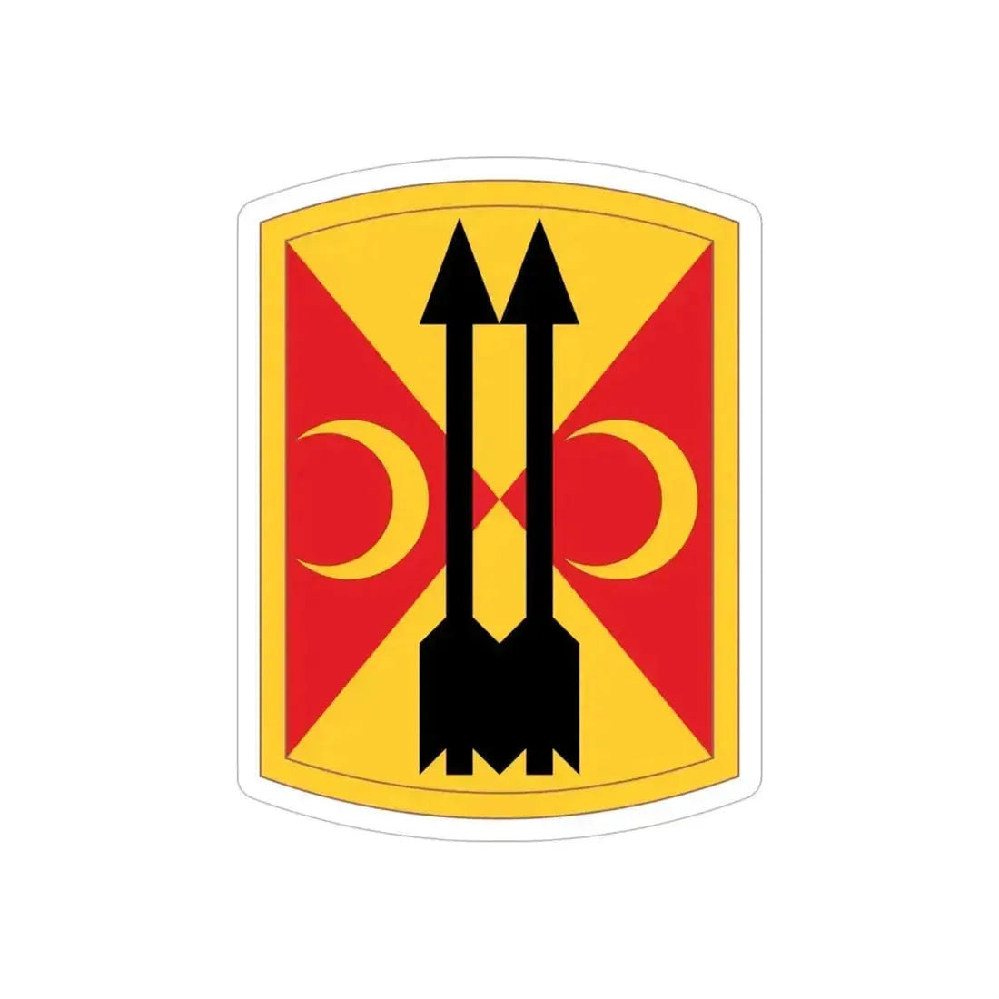 212th Field Artillery Brigade (U.S. Army) REVERSE PRINT Transparent Die-Cut STICKER 6 Inch Die-Cut Transparent - The Sticker Space