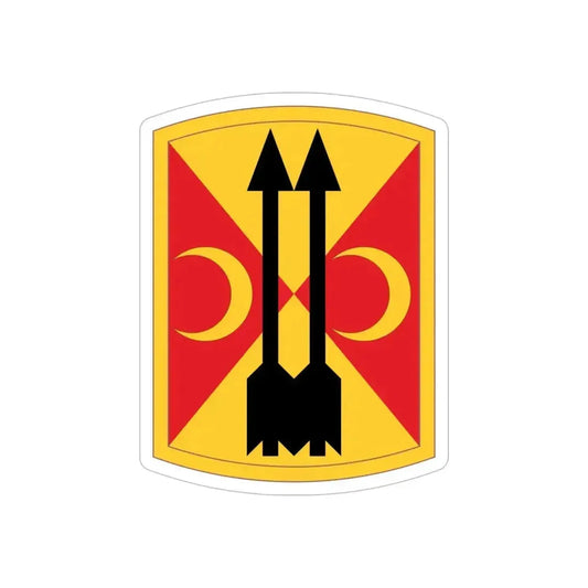 212th Field Artillery Brigade (U.S. Army) REVERSE PRINT Transparent Die-Cut STICKER 6 Inch Die-Cut Transparent - The Sticker Space
