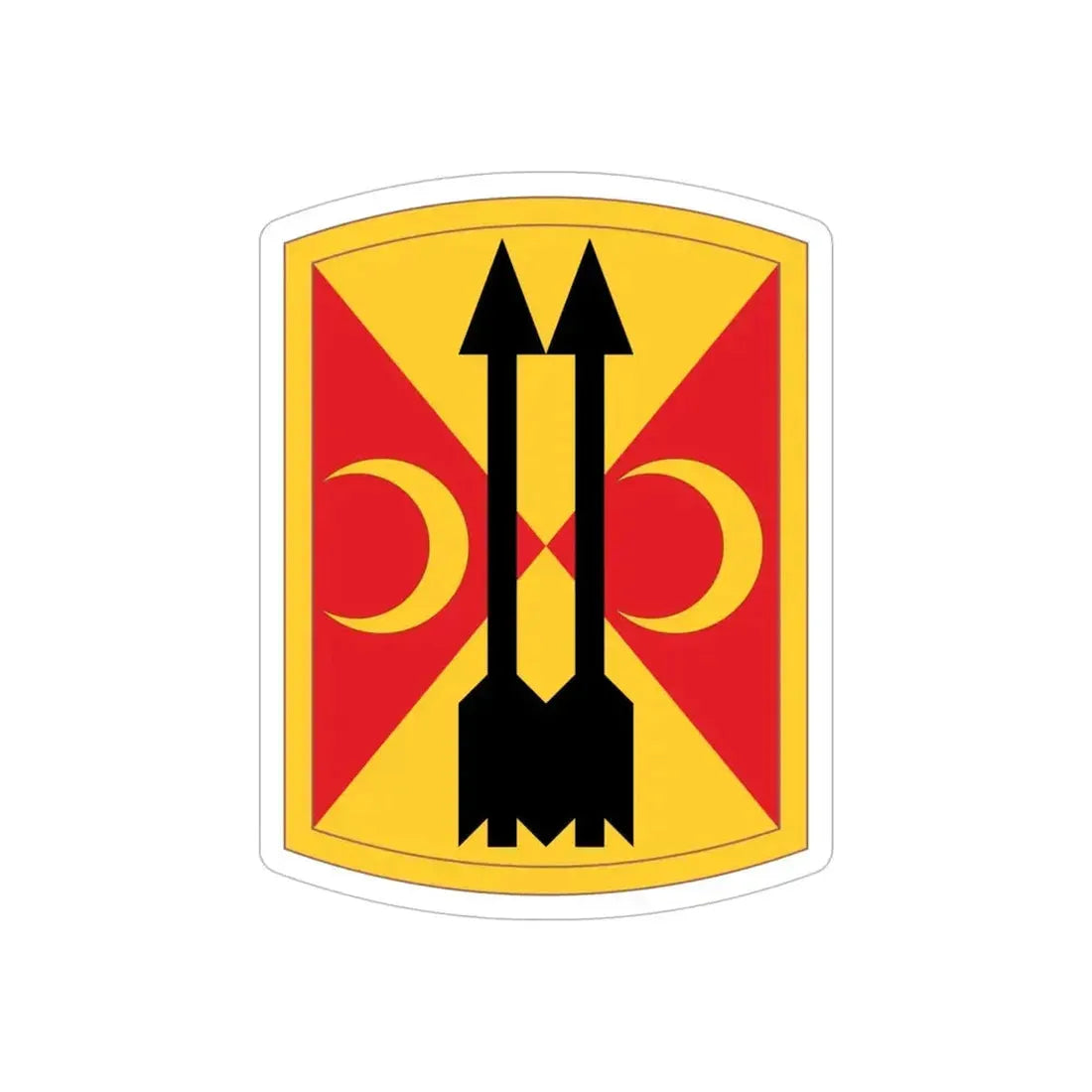 212th Field Artillery Brigade (U.S. Army) REVERSE PRINT Transparent Die-Cut STICKER - The Sticker Space