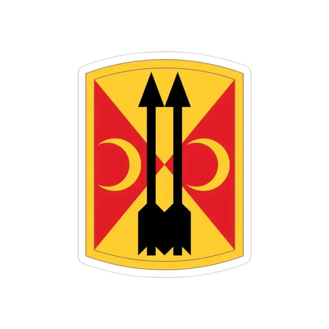 212th Field Artillery Brigade (U.S. Army) REVERSE PRINT Transparent Die-Cut STICKER - The Sticker Space