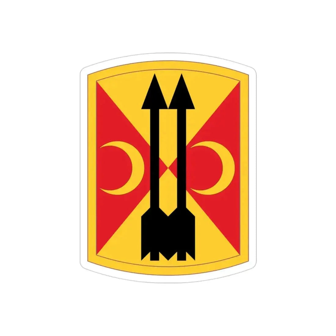212th Field Artillery Brigade (U.S. Army) REVERSE PRINT Transparent Die-Cut STICKER - The Sticker Space