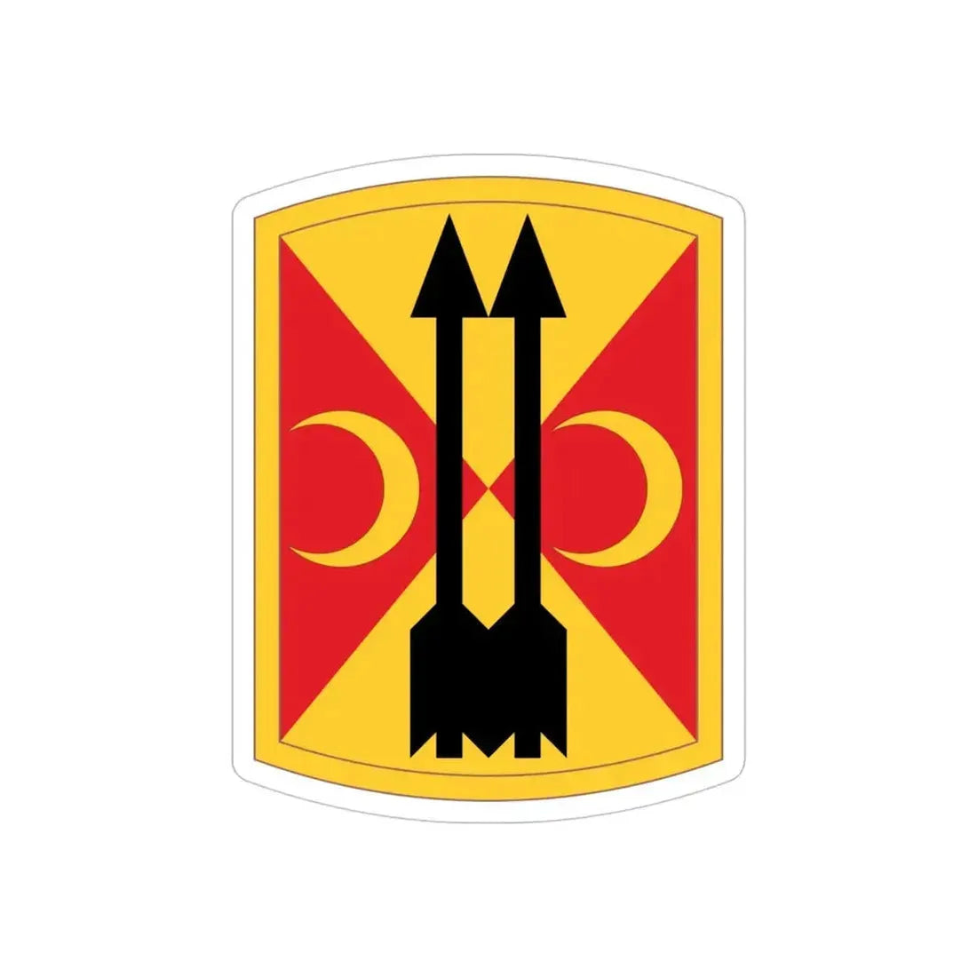 212th Field Artillery Brigade (U.S. Army) REVERSE PRINT Transparent Die-Cut STICKER - The Sticker Space