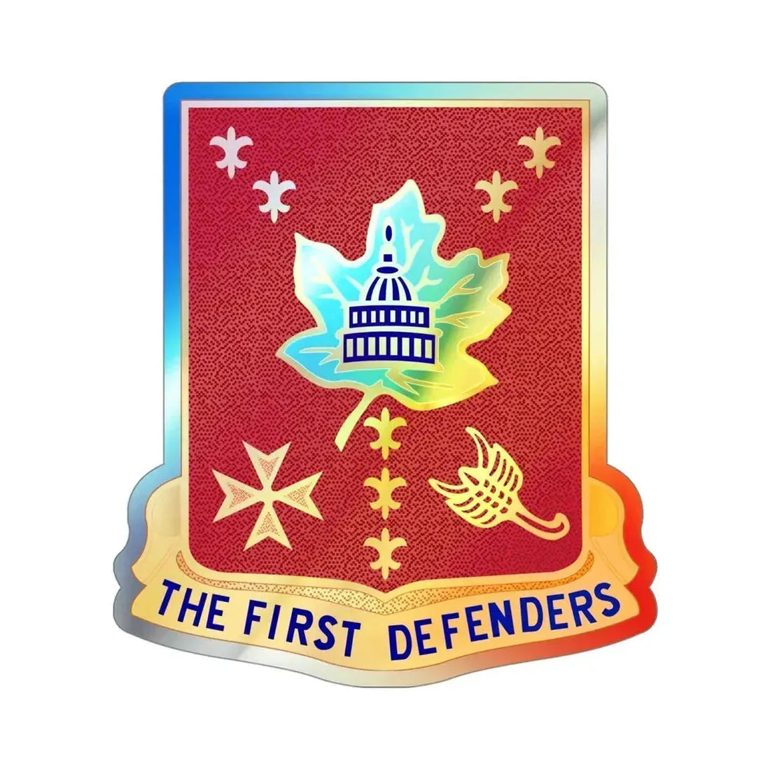 213 Air Defense Artillery Regiment (U.S. Army) Holographic STICKER Die-Cut Vinyl Decal 4 Inch Holographic - The Sticker Space