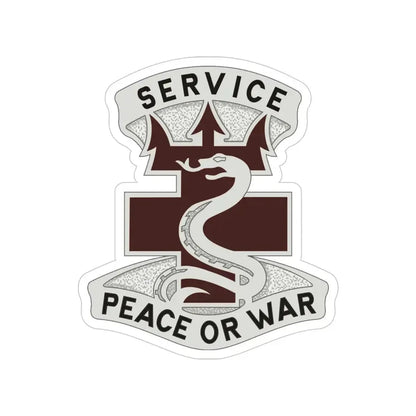 213 Medical Brigade 2 (U.S. Army) Transparent STICKER Die-Cut Vinyl Decal 4 Inch - The Sticker Space