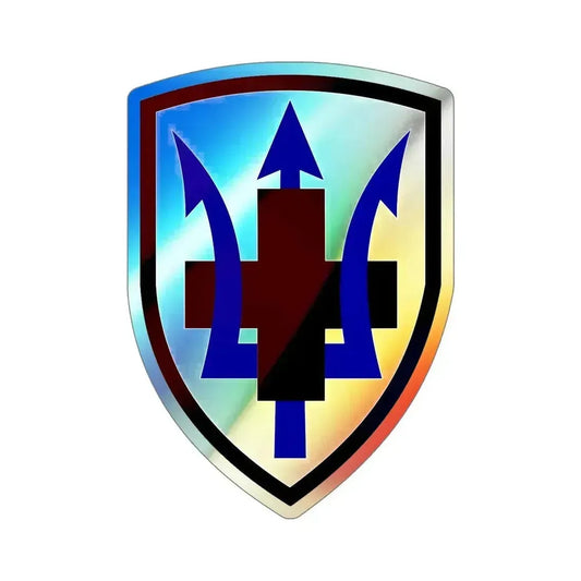 213 Medical Brigade (U.S. Army) Holographic STICKER Die-Cut Vinyl Decal 6 Inch Holographic - The Sticker Space