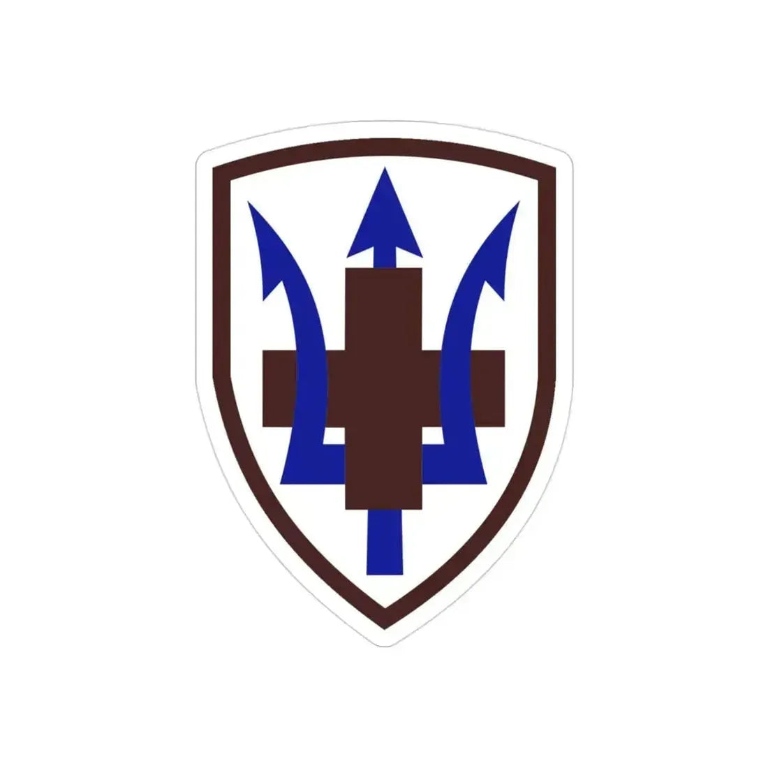 213 Medical Brigade (U.S. Army) REVERSE PRINT Transparent Die-Cut STICKER 3 Inch Die-Cut Transparent - The Sticker Space