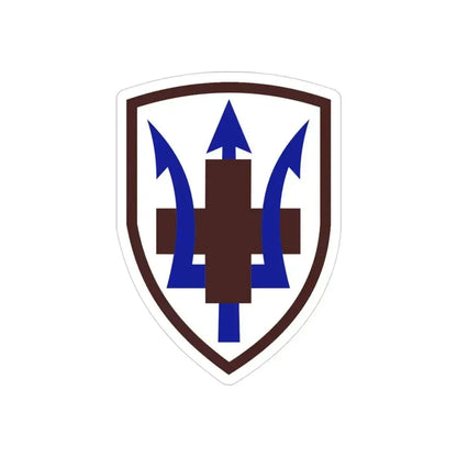 213 Medical Brigade (U.S. Army) REVERSE PRINT Transparent Die-Cut STICKER 3 Inch Die-Cut Transparent - The Sticker Space