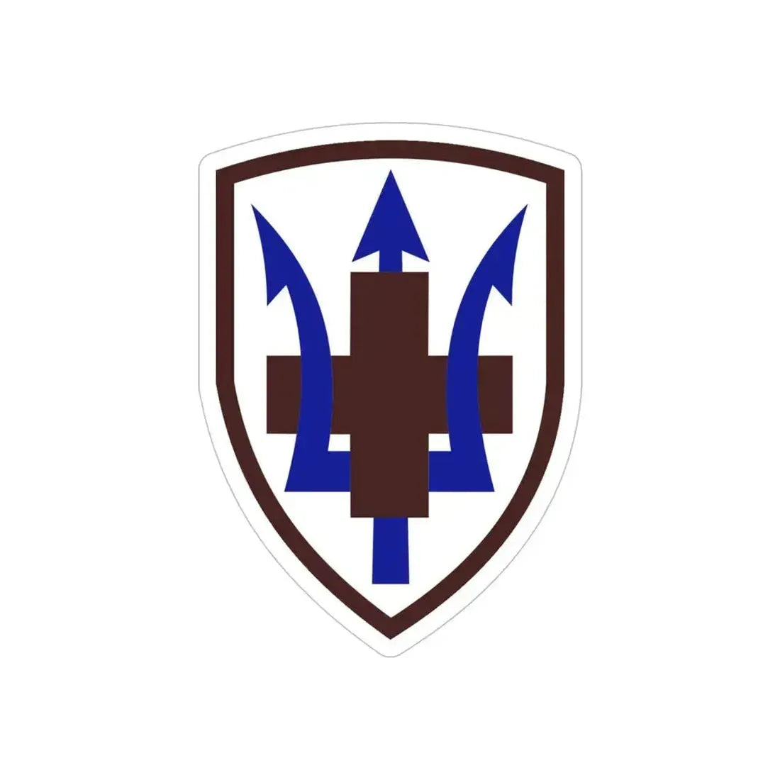 213 Medical Brigade (U.S. Army) REVERSE PRINT Transparent Die-Cut STICKER 5 Inch Die-Cut Transparent - The Sticker Space