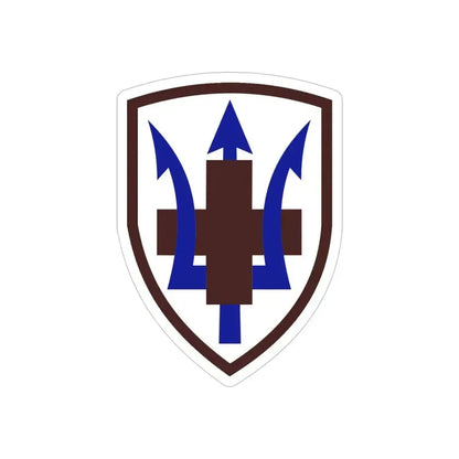 213 Medical Brigade (U.S. Army) REVERSE PRINT Transparent Die-Cut STICKER 5 Inch Die-Cut Transparent - The Sticker Space