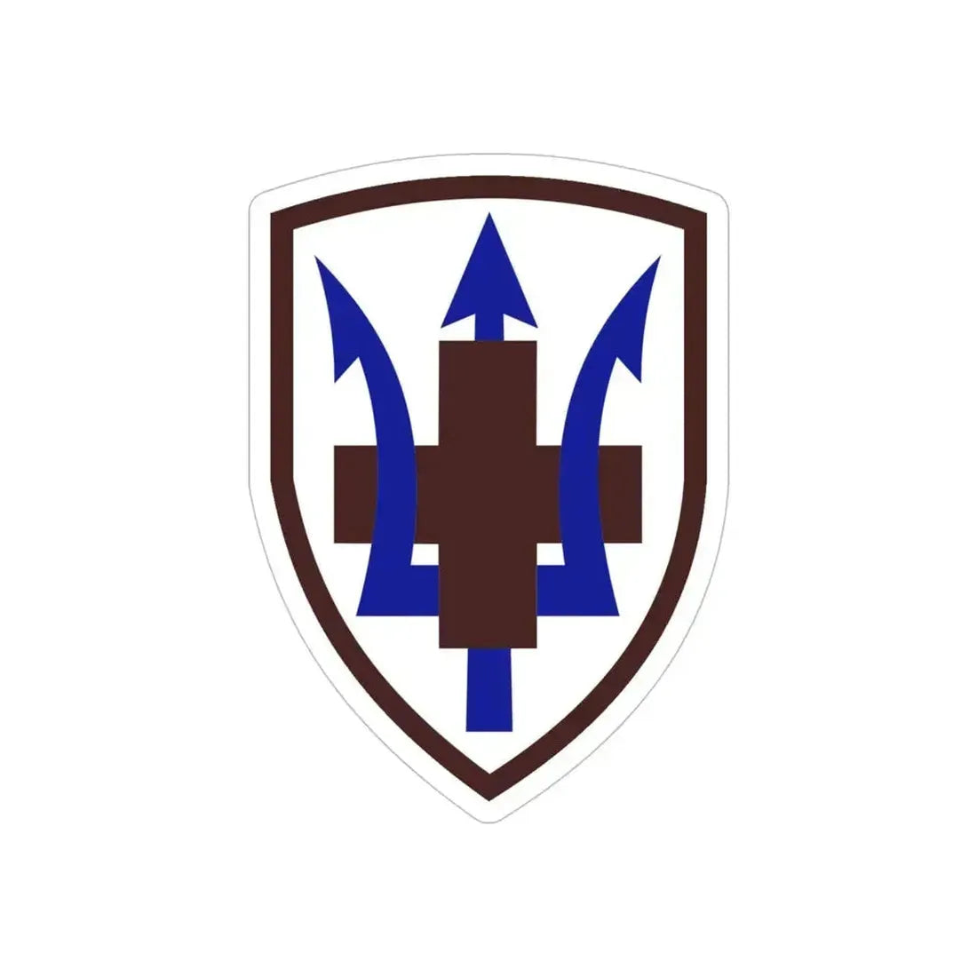 213 Medical Brigade (U.S. Army) REVERSE PRINT Transparent Die-Cut STICKER 6 Inch Die-Cut Transparent - The Sticker Space