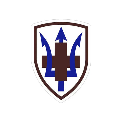 213 Medical Brigade (U.S. Army) REVERSE PRINT Transparent Die-Cut STICKER 6 Inch Die-Cut Transparent - The Sticker Space