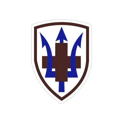 213 Medical Brigade (U.S. Army) REVERSE PRINT Transparent Die-Cut STICKER - The Sticker Space