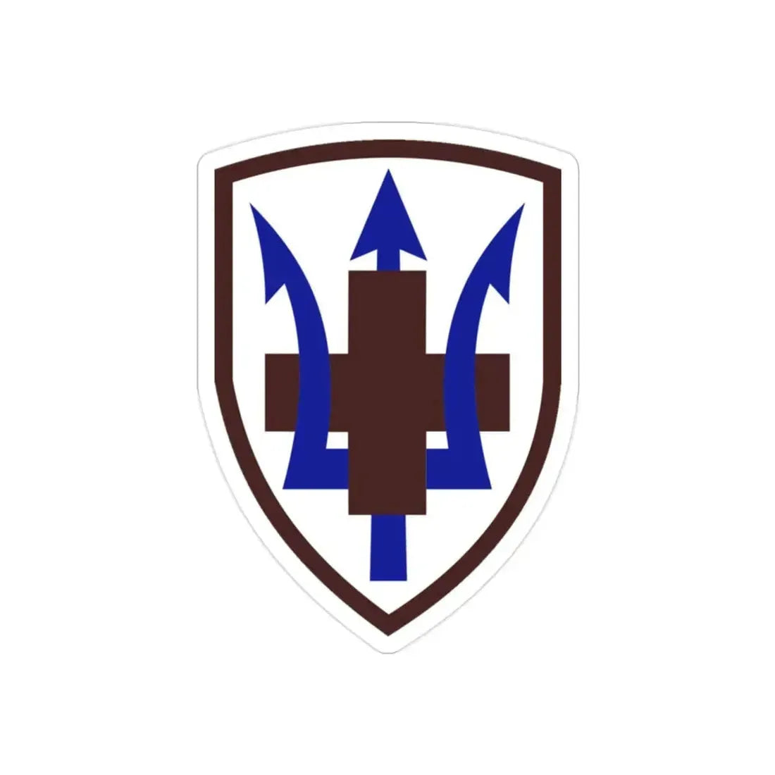 213 Medical Brigade (U.S. Army) REVERSE PRINT Transparent Die-Cut STICKER - The Sticker Space