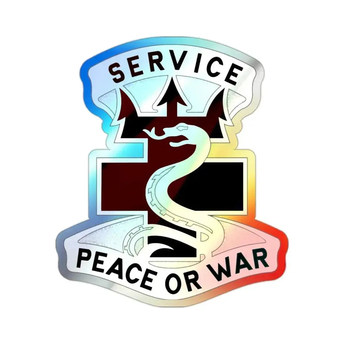 213 Medical Brigade v2 (U.S. Army) Holographic STICKER Die-Cut Vinyl Decal - The Sticker Space