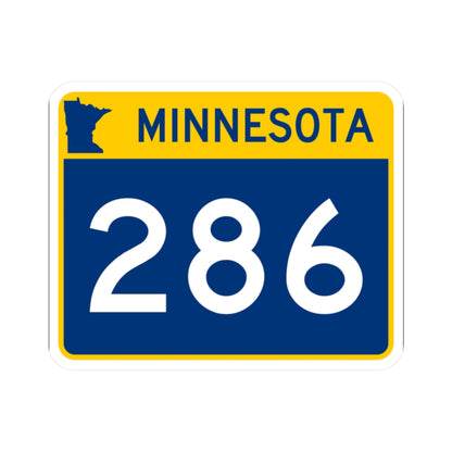 MN-286 wide (Minnesota) (Road Sign) STICKER Vinyl Kiss-Cut Decal