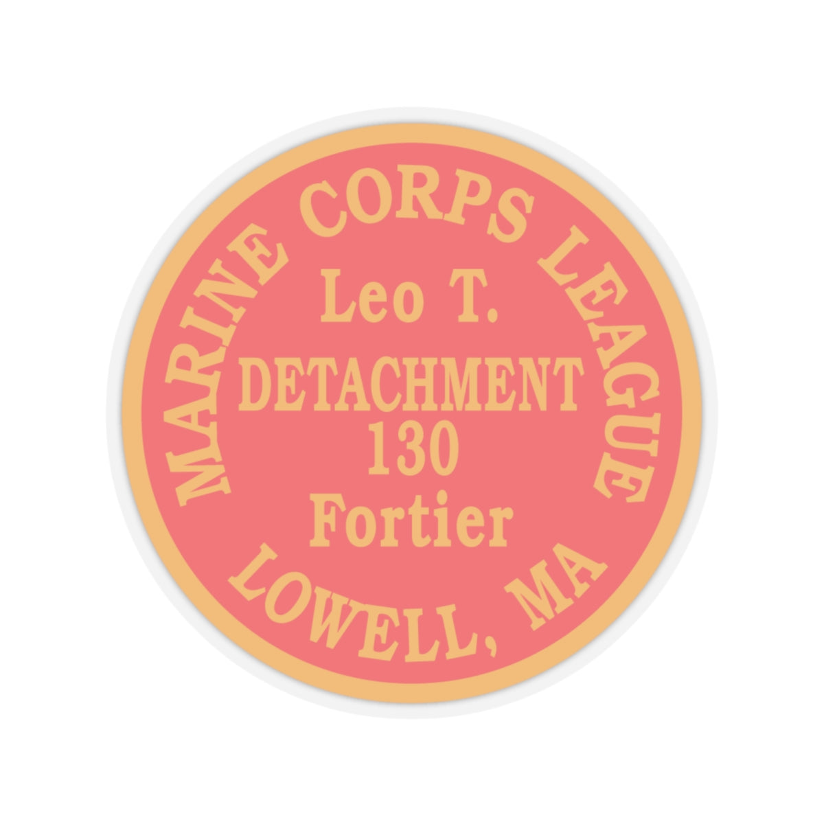 Marine Corps League Lowell MA (USMC) STICKER Vinyl Kiss-Cut Decal