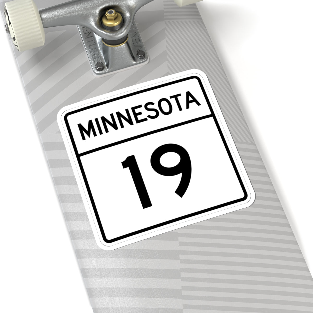 MN-19 1948 (Minnesota) (Road Sign) STICKER Vinyl Kiss-Cut Decal