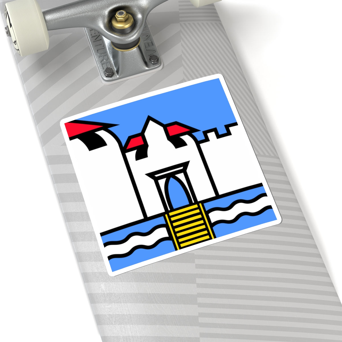 CHE Rennweg ZH Flag (Switzerland) STICKER Vinyl Kiss-Cut Decal