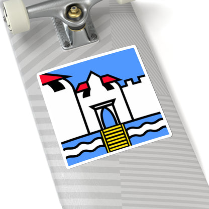 CHE Rennweg ZH Flag (Switzerland) STICKER Vinyl Kiss-Cut Decal