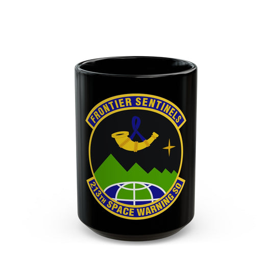 213th Space Warning Squadron (U.S. Air Force) Black Coffee Mug-15oz-The Sticker Space