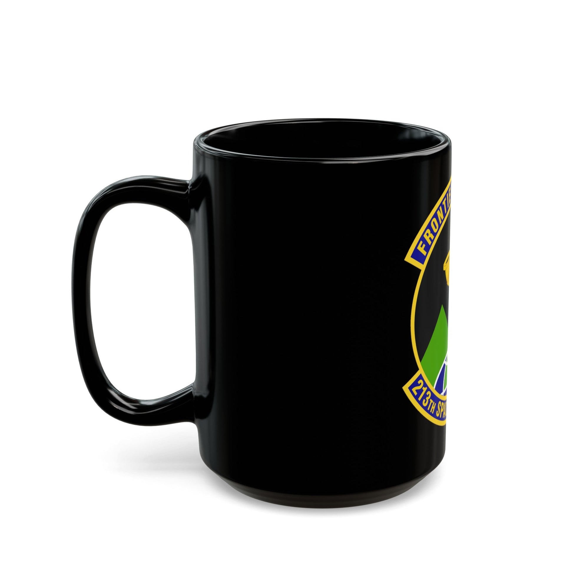 213th Space Warning Squadron (U.S. Air Force) Black Coffee Mug-The Sticker Space