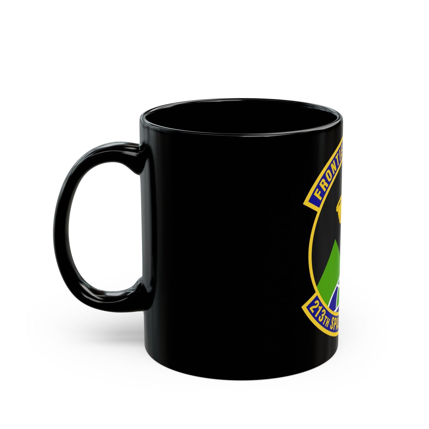 213th Space Warning Squadron (U.S. Air Force) Black Coffee Mug-The Sticker Space